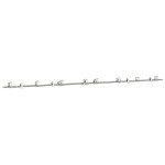 vidaXL Set piese pentru ușă glisantă, argintiu, 400 cm oțel inoxidabil