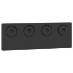 vidaXL Set feronerie pentru uși glisante, negru, 305 cm, oțel