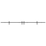 vidaXL Set feronerie pentru uși glisante, negru, 400 cm, oțel
