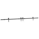 vidaXL Set feronerie pentru uși glisante, negru, 305 cm, oțel