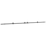 vidaXL Set feronerie pentru uși glisante, negru, 427 cm, oțel