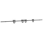 vidaXL Set feronerie pentru uși glisante, negru, 400 cm, oțel