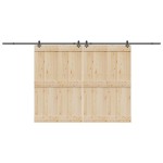 vidaXL Set feronerie pentru uși glisante, negru, 427 cm, oțel vidaXL Set feronerie pentru uși glisante, negru, 427 cm, oțel