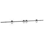 vidaXL Set feronerie pentru uși glisante, negru, 400 cm, oțel