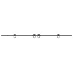 vidaXL Set feronerie pentru uși glisante, negru, 400 cm, oțel