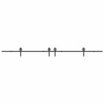 vidaXL Set feronerie pentru uși glisante, negru, 400 cm, oțel