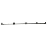 vidaXL Set feronerie pentru uși glisante, negru, 366 cm, oțel