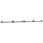 vidaXL Set feronerie pentru uși glisante, negru, 400 cm, oțel