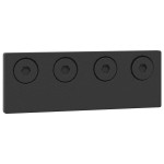 vidaXL Set feronerie pentru uși glisante, negru, 400 cm, oțel vidaXL Set feronerie pentru uși glisante, negru, 400 cm, oțel