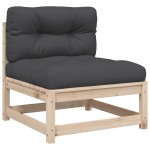 vidaXL Set canapele de grădină cu perne, 3 piese, lemn masiv de pin vidaXL Set canapele de grădină cu perne, 3 piese, lemn masiv de pin