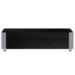 vidaXL Jardinieră de grădină, negru, 80x60 cm, lemn masiv pin