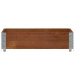 vidaXL Jardinieră de grădină, maro, 80x60 cm, lemn masiv de pin