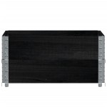 vidaXL Jardinieră de grădină, negru, 80x60 cm, lemn masiv pin vidaXL Jardinieră de grădină, negru, 80x60 cm, lemn masiv pin