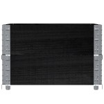 vidaXL Jardinieră de grădină, negru, 80x60 cm, lemn masiv pin vidaXL Jardinieră de grădină, negru, 80x60 cm, lemn masiv pin