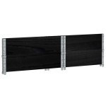 vidaXL Jardinieră de grădină, negru, 80x60 cm, lemn masiv pin vidaXL Jardinieră de grădină, negru, 80x60 cm, lemn masiv pin