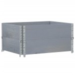 vidaXL Jardinieră de grădină, gri, 80x60 cm, lemn masiv pin vidaXL Jardinieră de grădină, gri, 80x60 cm, lemn masiv pin