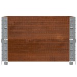 vidaXL Jardinieră de grădină, maro, 80x60 cm, lemn masiv de pin