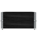 vidaXL Jardinieră de grădină, negru, 120x80 cm, lemn masiv de pin