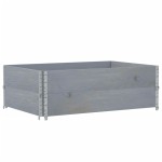 vidaXL Jardinieră de grădină, gri, 120x80 cm, lemn masiv de pin vidaXL Jardinieră de grădină, gri, 120x80 cm, lemn masiv de pin