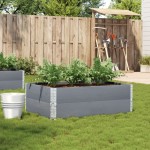 vidaXL Jardinieră de grădină, gri, 120x80 cm, lemn masiv de pin vidaXL Jardinieră de grădină, gri, 120x80 cm, lemn masiv de pin