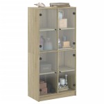 vidaXL Dulap înalt cu uși, stejar sonoma, 68x37x142 cm, lemn compozit vidaXL Dulap înalt cu uși, stejar sonoma, 68x37x142 cm, lemn compozit