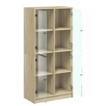 vidaXL Dulap înalt cu uși, stejar sonoma, 68x37x142 cm, lemn compozit vidaXL Dulap înalt cu uși, stejar sonoma, 68x37x142 cm, lemn compozit