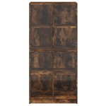vidaXL Dulap înalt cu uși, stejar fumuriu, 68x37x142 cm, lemn compozit vidaXL Dulap înalt cu uși, stejar fumuriu, 68x37x142 cm, lemn compozit