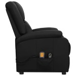 vidaXL Fotoliu cu ridicare, negru, piele ecologică vidaXL Fotoliu cu ridicare, negru, piele ecologică
