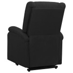 vidaXL Fotoliu cu ridicare, negru, material textil