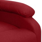 vidaXL Fotoliu de masaj cu ridicare, roșu vin, material textil vidaXL Fotoliu de masaj cu ridicare, roșu vin, material textil