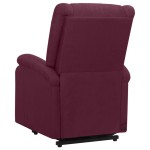 vidaXL Fotoliu de masaj cu ridicare, violet, material textil vidaXL Fotoliu de masaj cu ridicare, violet, material textil