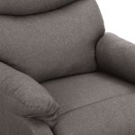 vidaXL Fotoliu cu ridicare, gri deschis, textil