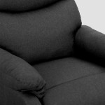 vidaXL Fotoliu cu ridicare, gri închis, textil