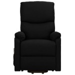 vidaXL Fotoliu de masaj cu ridicare, negru, material textil vidaXL Fotoliu de masaj cu ridicare, negru, material textil