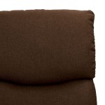 vidaXL Fotoliu de masaj cu ridicare, maro închis, material textil vidaXL Fotoliu de masaj cu ridicare, maro închis, material textil
