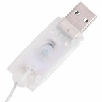 vidaXL Figurină decorativă Crăciun om zăpadă LED 120 cm țesătură lux