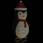 vidaXL Figurină pinguin decorativă Crăciun, LED, 180 cm, țesătură lux