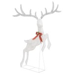 vidaXL Decorațiune ren zburător de Crăciun 120 LED alb rece& argintiu vidaXL Decorațiune ren zburător de Crăciun 120 LED alb rece& argintiu