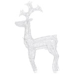 vidaXL Decorațiune de Crăciun ren, 90 leduri, 60x16x100 cm, acril vidaXL Decorațiune de Crăciun ren, 90 leduri, 60x16x100 cm, acril