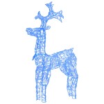 vidaXL Decorațiune de Crăciun ren, 90 leduri, 60x16x100 cm, acril vidaXL Decorațiune de Crăciun ren, 90 leduri, 60x16x100 cm, acril