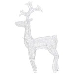 vidaXL Decorațiune de Crăciun ren, 90 leduri, 60x16x100 cm, acril vidaXL Decorațiune de Crăciun ren, 90 leduri, 60x16x100 cm, acril