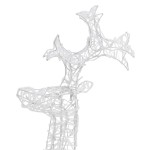 vidaXL Decorațiune de Crăciun ren, 90 leduri, 60x16x100 cm, acril vidaXL Decorațiune de Crăciun ren, 90 leduri, 60x16x100 cm, acril