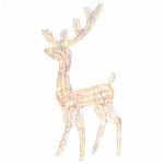 vidaXL Decorațiune de Crăciun ren 140 LED-uri colorat 120 cm acril vidaXL Decorațiune de Crăciun ren 140 LED-uri colorat 120 cm acril