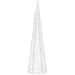 vidaXL Piramidă decorativă con de lumini cu LED albastru 60 cm acril vidaXL Piramidă decorativă con de lumini cu LED albastru 60 cm acril