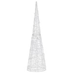 vidaXL Piramidă decorativă con de lumini cu LED colorat 90 cm acril vidaXL Piramidă decorativă con de lumini cu LED colorat 90 cm acril