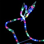 vidaXL Decorațiune de Crăciun cu reni și sanie, 576 LED-uri, exterior