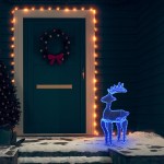 vidaXL Decorațiune de Crăciun ren, cu plasă, 306 LED-uri, 60x24x89 cm vidaXL Decorațiune de Crăciun ren, cu plasă, 306 LED-uri, 60x24x89 cm