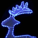 vidaXL Decorațiune de Crăciun ren, cu plasă, 306 LED-uri, 60x24x89 cm vidaXL Decorațiune de Crăciun ren, cu plasă, 306 LED-uri, 60x24x89 cm