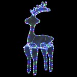 vidaXL Decorațiune de Crăciun ren, cu plasă, 306 LED-uri, 60x24x89 cm vidaXL Decorațiune de Crăciun ren, cu plasă, 306 LED-uri, 60x24x89 cm