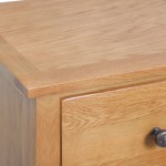 vidaXL Comodă înaltă cu sertare, 45x32x110 cm, lemn masiv stejar vidaXL Comodă înaltă cu sertare, 45x32x110 cm, lemn masiv stejar
